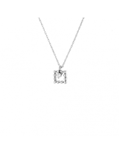 Collier Carré Diamants "ACCESS"