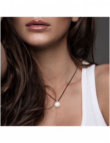 Collier Diamant & Perle "ACCESS"